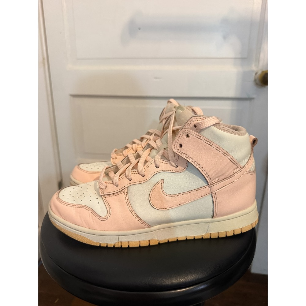 Nike Dunk High Orange Pearl Pink Sail White Sneakers DD1869-104 Womens 9 - Picture 3 of 7